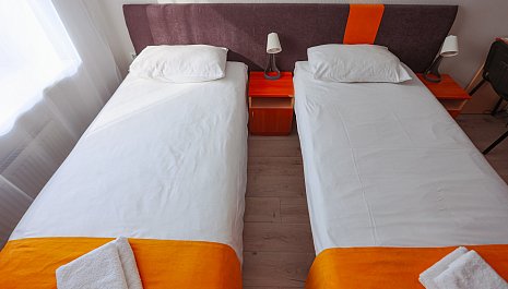 Small room with two beds